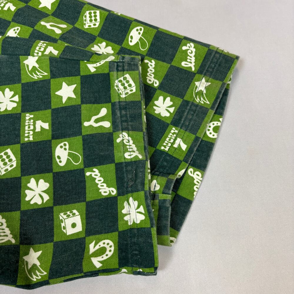 Rare Big Bud Press Lucky In Vegas 7 Shorts Sleeve Jumpsuit Women's 2XL Western - Picture 9 of 10